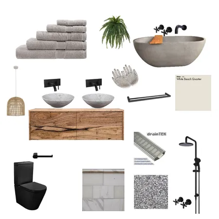 Bathroom Interior Design Mood Board by KimSee on Style Sourcebook