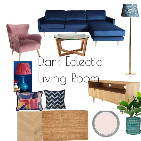 Dark Eclectic Interior Design Mood Board by Aoifek on Style Sourcebook
