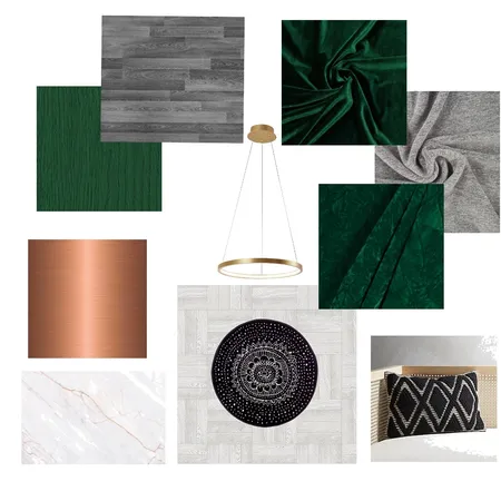 Green Bedroom Interior Design Mood Board by samar_maher on Style Sourcebook