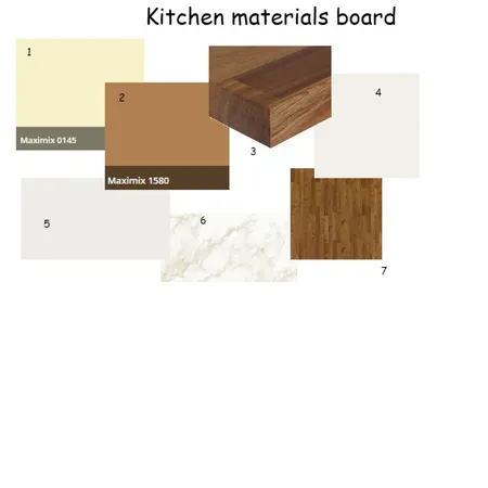 Kitchen materials board A11 Interior Design Mood Board by iva.petrova92 on Style Sourcebook