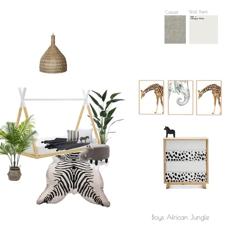 Boys African Jungle Interior Design Mood Board by janaelisa on Style Sourcebook