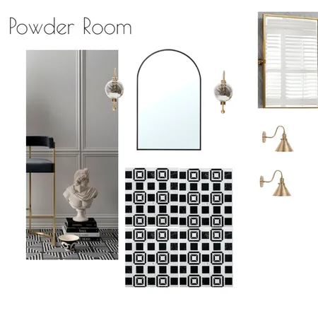 Powder Room Interior Design Mood Board by Batya on Style Sourcebook