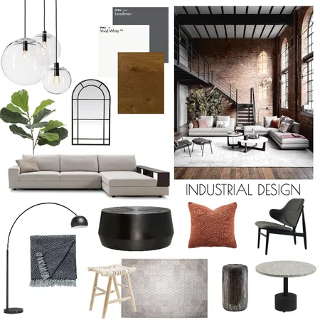 Industrial Design Interior Design Mood Board by AmyBerrington on Style Sourcebook