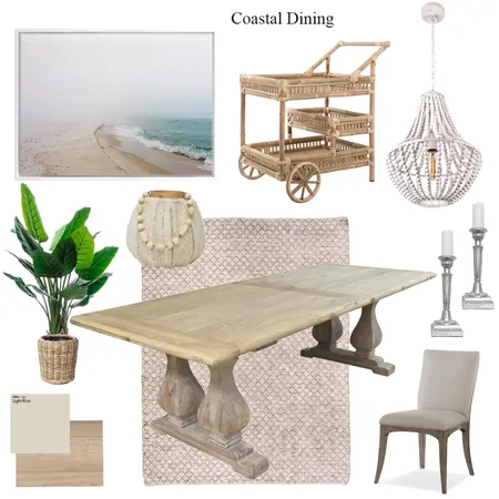 Coastal Dining Interior Design Mood Board by ChristaGuarino on Style Sourcebook