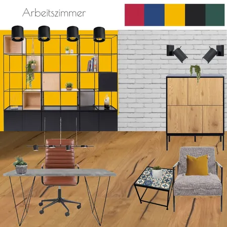 Modul 9/mood board/ Arbeitszimmer Interior Design Mood Board by annaasa on Style Sourcebook