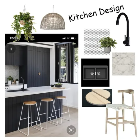 Black Vgroove Kitchen Interior Design Mood Board by Luxe Style Co. on Style Sourcebook
