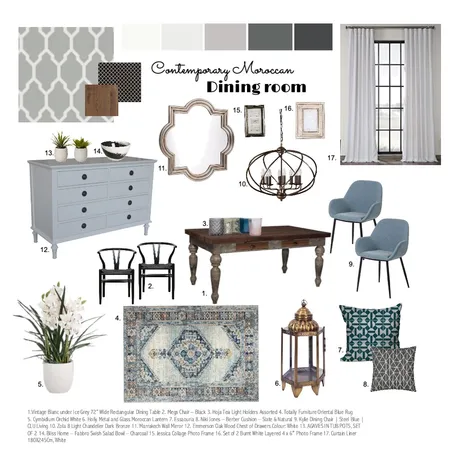 Dining room Interior Design Mood Board by AlyaSiDesign on Style Sourcebook