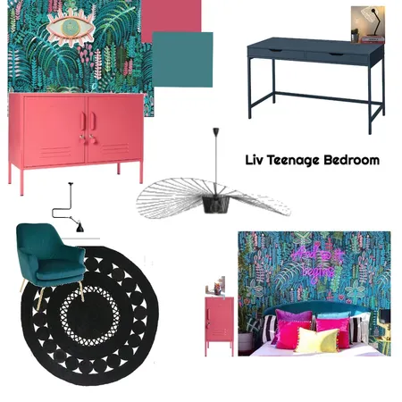Liv Teenage Bedroom Interior Design Mood Board by DSID on Style Sourcebook