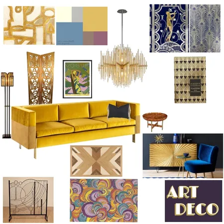 Stella Art Deco Module 3 Interior Design Mood Board by Stellaforsy on Style Sourcebook