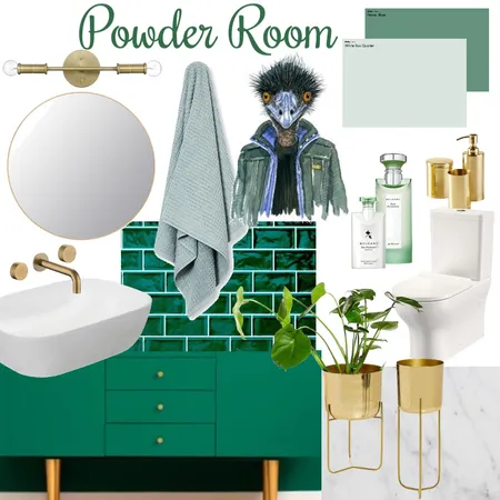 Powder Room Mood Board Interior Design Mood Board by kirigall on Style Sourcebook