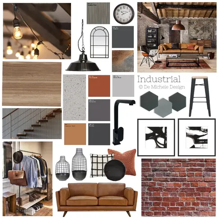 Industrial Interior Design Mood Board by edemichele on Style Sourcebook