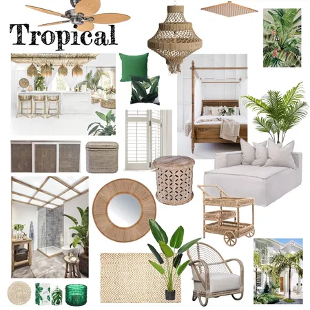 Tropical Interior Design Mood Board by Shellsbeach on Style Sourcebook