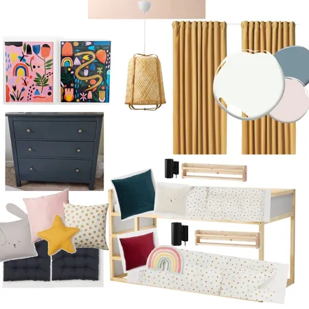 Sam &amp; Etta's Room Interior Design Mood Board by janarose.interiors on Style Sourcebook