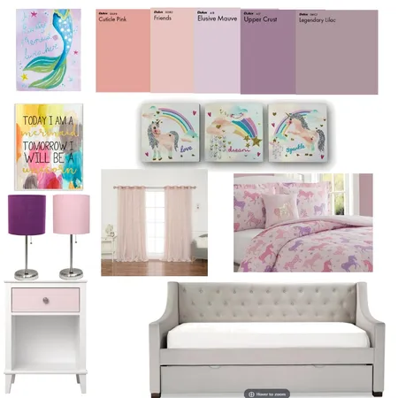 Daughter's Bedroom Interior Design Mood Board by styleyournest on Style Sourcebook
