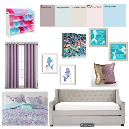 Mermaid Bedroom Interior Design Mood Board by styleyournest on Style Sourcebook
