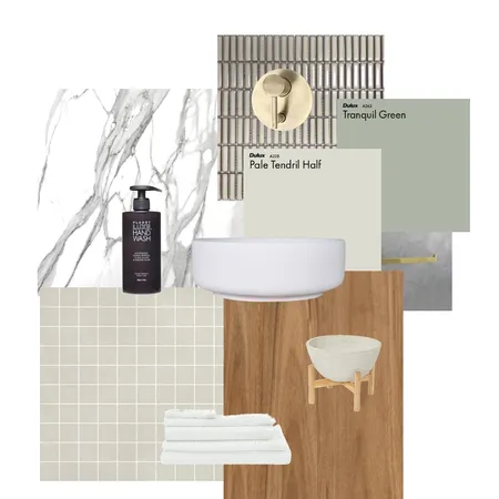 Bathroom Textures &amp; Colour Palette Interior Design Mood Board by AnnetteBrooker on Style Sourcebook