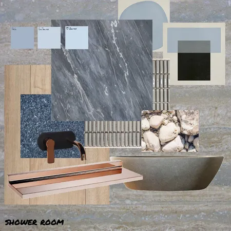 SING THE BLUES SHOWER Interior Design Mood Board by AinaCurated on Style Sourcebook