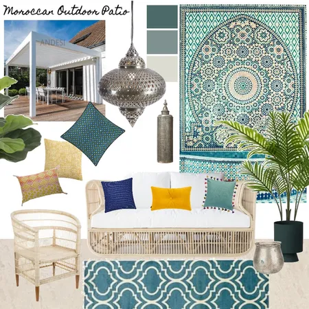 Moroccan Outdoor Mood Board Interior Design Mood Board by Dannika on Style Sourcebook