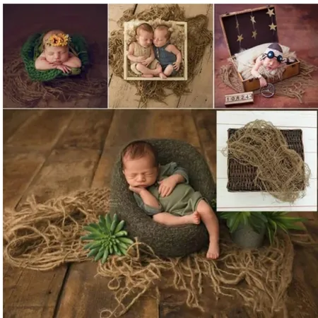 Newborn Jute Backdrop Blanket Baby Photography Interior Design Mood Board by accentpillowcasebaby on Style Sourcebook