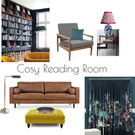 Cosy Reading Room Interior Design Mood Board by Aoifek on Style Sourcebook