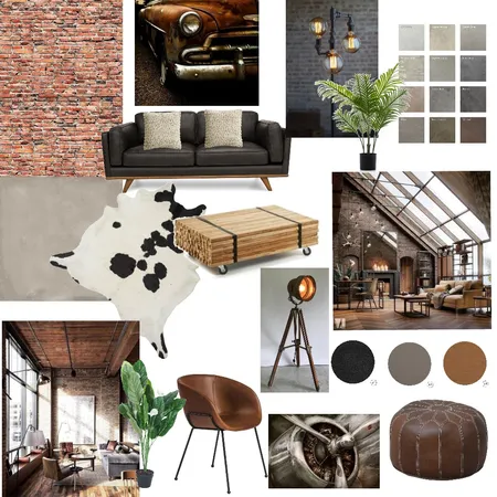 Industrialized Interior Design Mood Board by Kondianne on Style Sourcebook
