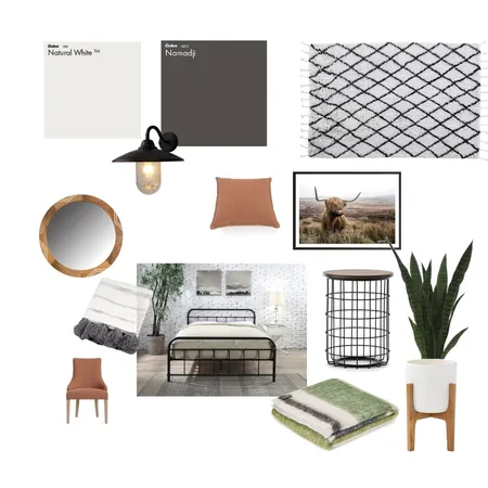 Modern/Industrial Bedroom Interior Design Mood Board by KatieFed on Style Sourcebook