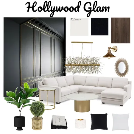 Hollywood Glam Sample Board Interior Design Mood Board by MadelineK on Style Sourcebook