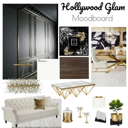 Hollywood Glam Mood Board Interior Design Mood Board by MadelineK on Style Sourcebook