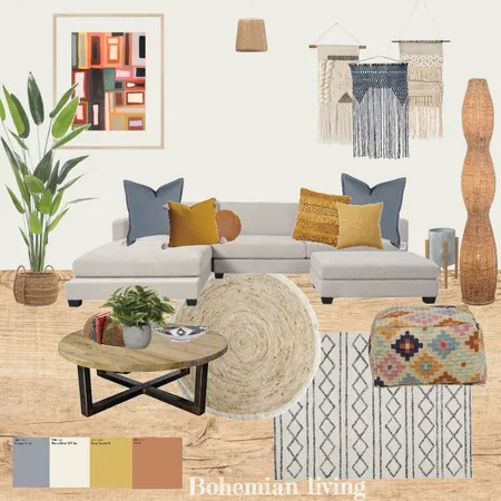 Bohemian Living Interior Design Mood Board by KarinaB on Style Sourcebook