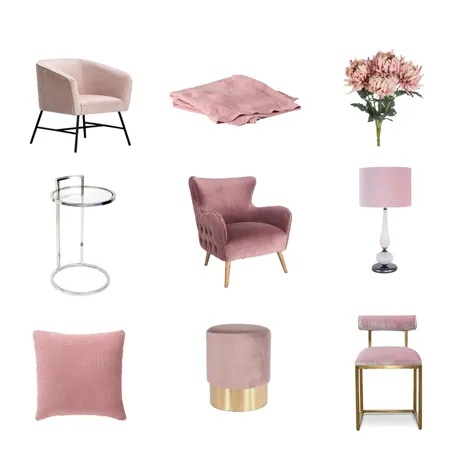 Pink Decor Interior Design Mood Board by splhomes on Style Sourcebook