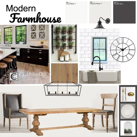 Modern Farmhouse Interior Design Mood Board by stephaniekautz on Style Sourcebook