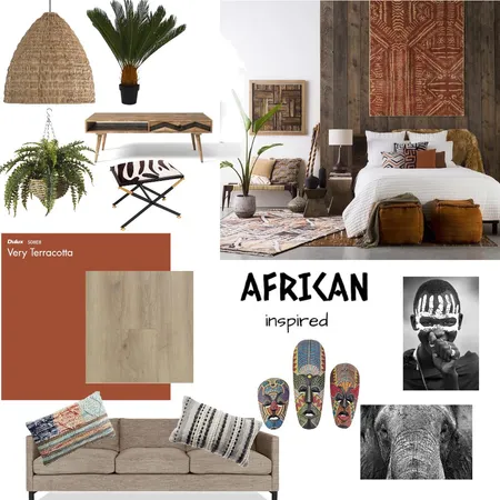 African Inspired Interior Design Mood Board by alessiap on Style Sourcebook