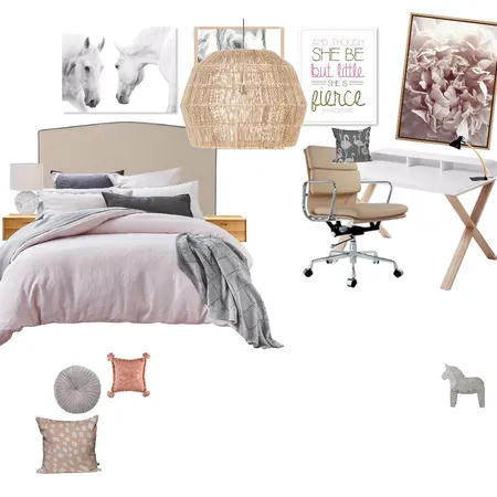 Lulu's bedroom Interior Design Mood Board by HSpeers on Style Sourcebook