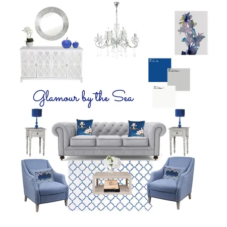 Glamour by the Sea Interior Design Mood Board by Divine Olive Designs on Style Sourcebook