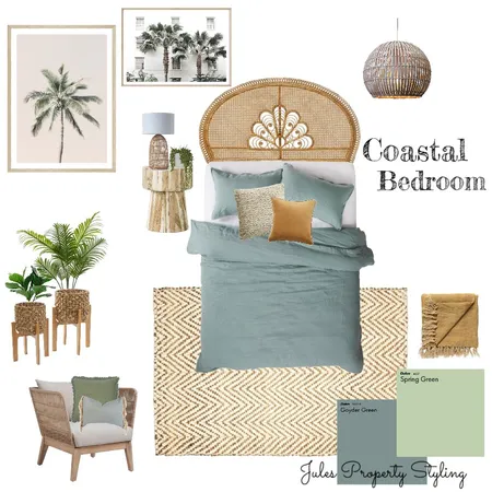 Coastal Bedroom Interior Design Mood Board by Juliebeki on Style Sourcebook