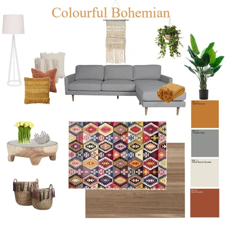 Bohemian Interior Design Mood Board by Beeshandbook Interiors on Style Sourcebook