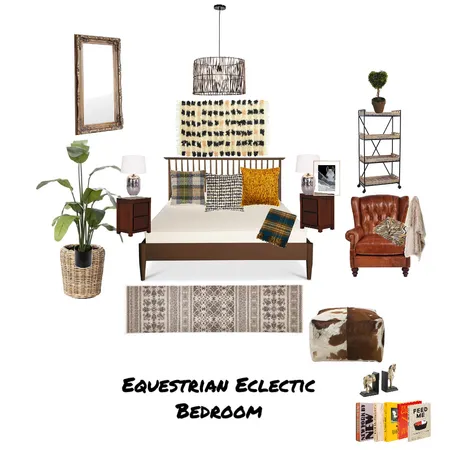 Equestrian Eclectic Bedroom Interior Design Mood Board by ArtisticVybze7 on Style Sourcebook