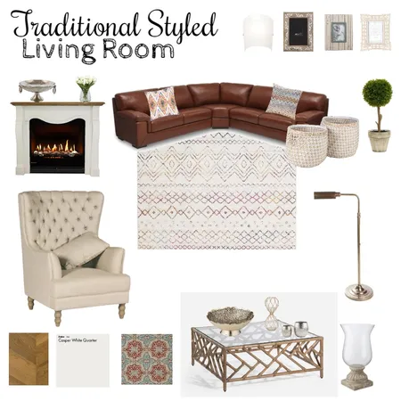 Traditional Living Room Interior Design Mood Board by Chenevds96 on Style Sourcebook