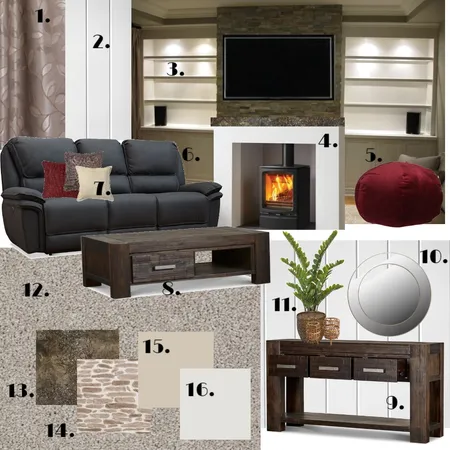 Steel - Living Room Interior Design Mood Board by KristenB on Style Sourcebook