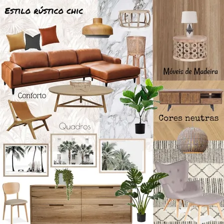 Rústico Chic Interior Design Mood Board by venturinilarab on Style Sourcebook