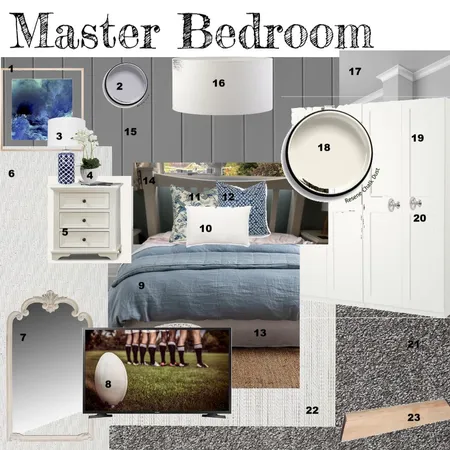 Master Bedroom Sample Board Interior Design Mood Board by snapper on Style Sourcebook