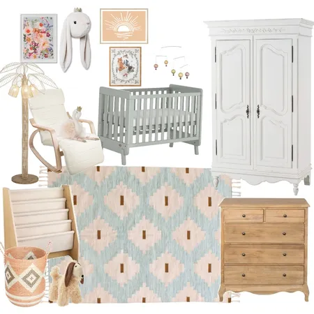girls nursery Interior Design Mood Board by Claudkat on Style Sourcebook