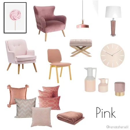 Pink Interior Design Mood Board by Renata on Style Sourcebook