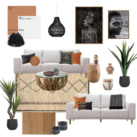 African Living Room Interior Design Mood Board by Jaimee Voigt on Style Sourcebook