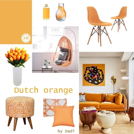Dutch orange Interior Design Mood Board by Dadi on Style Sourcebook