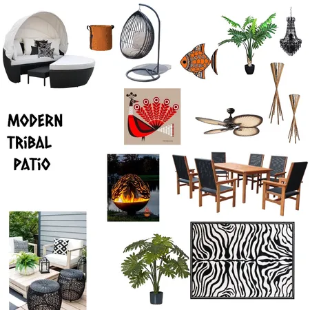 Tribal Outdoor Patio Interior Design Mood Board by NancyBurton on Style Sourcebook