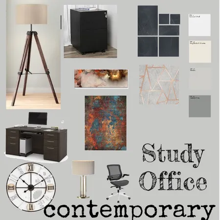 Home Office/Study Interior Design Mood Board by sandandstoneshomes on Style Sourcebook