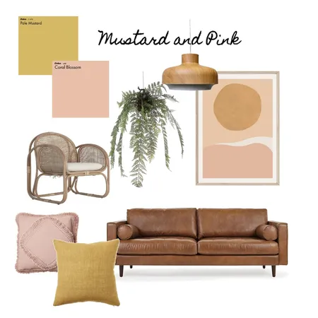 Mustard and Pink Interior Design Mood Board by homedecordetails on Style Sourcebook