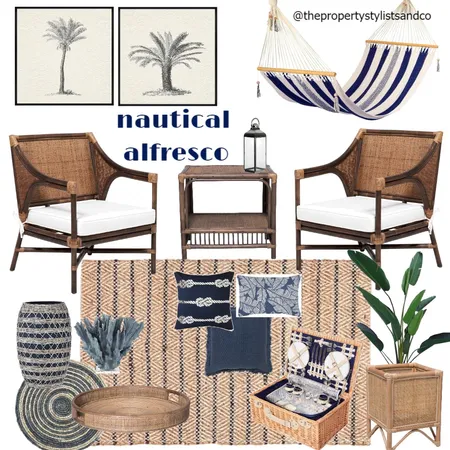 nautical alfresco Interior Design Mood Board by The Property Stylists & Co on Style Sourcebook