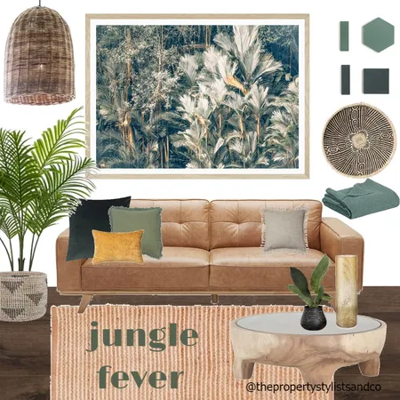 Lounge Jungle Fever Interior Design Mood Board by The Property Stylists & Co on Style Sourcebook